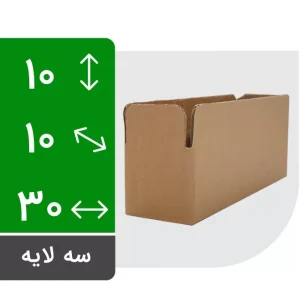 کارتن دایکاتی سه لایه 30×10×10 بدون چاپ